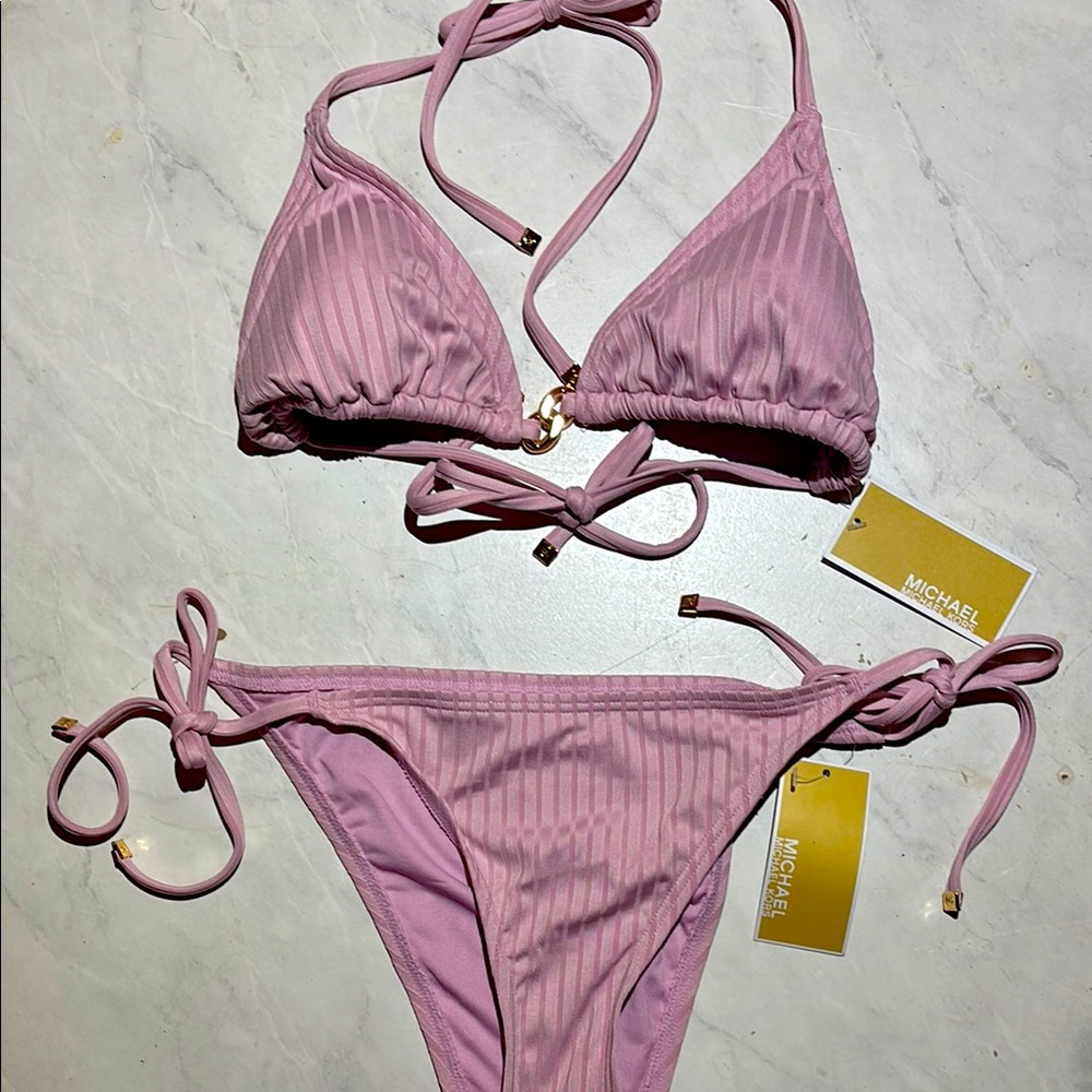 Michael Kors Light Purple Bikini Set